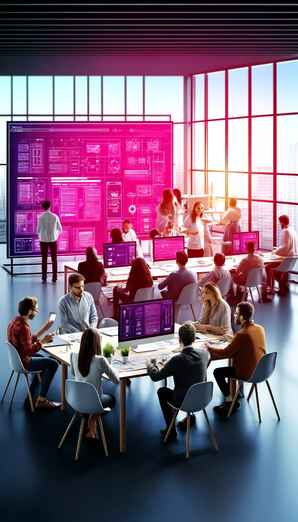 Employé de Macommx développant un site web.